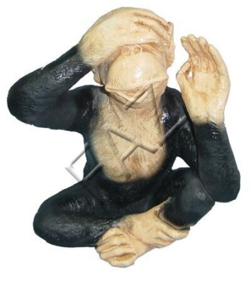 Ontwerp aap figuur standbeeld sculptuur beeldhouwwerken tuindecoratie nieuw