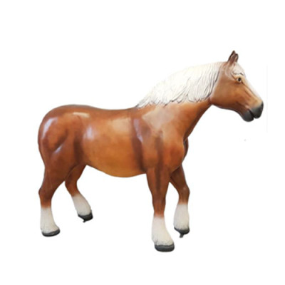 Russisch hengst paard decoratie figuur beeldjes standbeelden 80cm standbeeld sculptuur