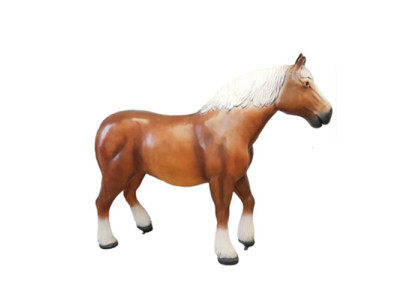 Russisch hengst paard decoratie figuur beeldjes standbeelden 80cm standbeeld sculptuur