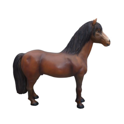 Paard levensgrote decoratieve beeldstandbeeld sculptuur tuindecoratiefiguren 215 cm
