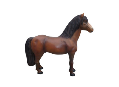 Paard levensgrote decoratieve beeldstandbeeld sculptuur tuindecoratiefiguren 215 cm