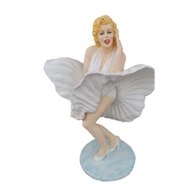 Abstracte figuur Marilyn Monroe beeld levensgroot jurk jaren 60 stijl VS 165 cm.