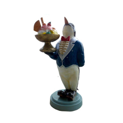 IJsbeeld standbeeld standbeeld ijssalon pinguïn horeca beelden 175 cm nieuw