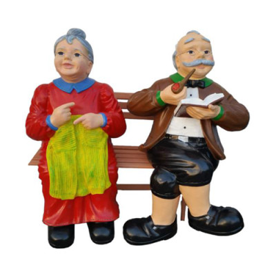 Deko Figur Standbeeld Sculptuur 110 cm Beelden Standbeelden Sculpturen Nieuw Oma Opa P120
