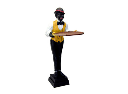 Butler Figuur Standbeeld Figuren Beelden Sculptuur Restaurant Hotel 170cm Plank Nieuw