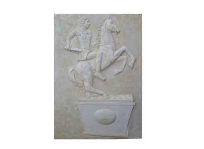Beeld Schilderij Decoratief Beeld Standbeeld Sculptuur 101x133cm Figuren Sculpturen Reliëf R114