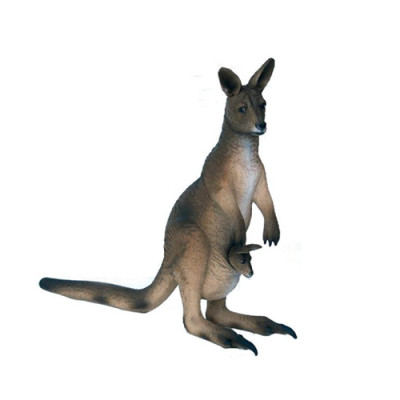 Kangoeroe levensgrote figuur decoratie standbeelden sculptuur tuindecoratie figuren 174cm