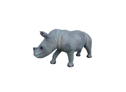 neushoorn Decoratieve standbeeld tuin beelden beeldhouwwerken 142cm dierentuin figuur plastic