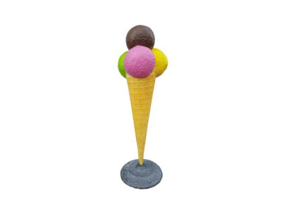 Beeld bal met ijs advertentie ijssalon figuren standbeelden display 175 cm stripfiguur