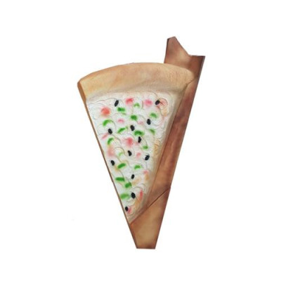 Display voor pizzawinkel, kraam, restaurant, prijsschild, sculptuur, standbeeld van 200 cm.