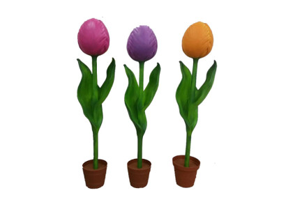 Bloem 190cm Tulp Tuin Ontwerp Plant Abstracte Sculptuur Selecteerbaar Beelden 190cm