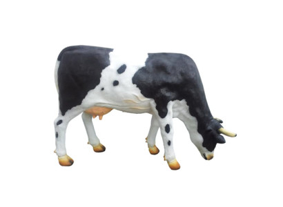 Rund levensgrote decoratieve beeld standbeeld sculptuur tuindecoratie beelden 130cm koe