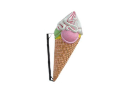 IJs IJssalon Muurdecoratie Figuren Horeca Sculpturen Nieuw 110 cm