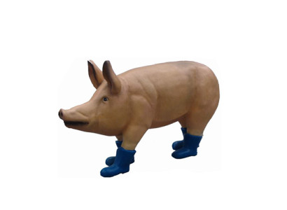 Decoratie Tuin Beeld Standbeeld Beelden Beeldjes Nieuw Sculpturen Varken 100cm