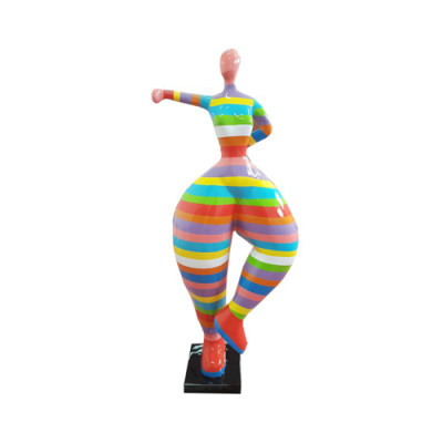 Moderne figuur ballerina PVC sculptuur decoratie 85cm decoratieve figuren standbeelden nieuw