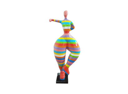 Moderne figuur ballerina PVC sculptuur decoratie 85cm decoratieve figuren standbeelden nieuw