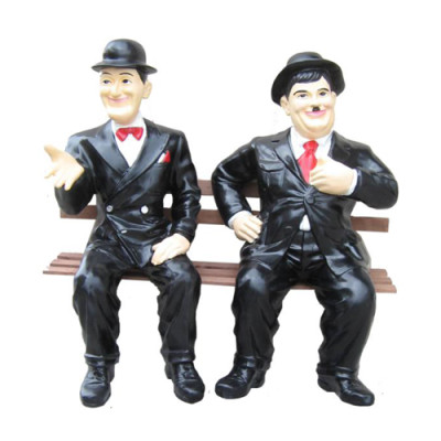 Deko figuur standbeeld sculptuur 60 cm beelden standbeelden sculpturen Laurel Hardy P90