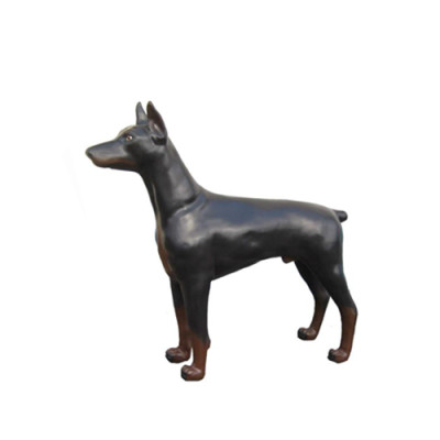 Dobermann hond dummy Inbraakbeveiliging Vechthond hond Decoratie Standbeeld Sculptuur
