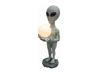 Moderne tafellamp Bijzondere lamp Alien figuur Verlichting Sculptuur Figuren