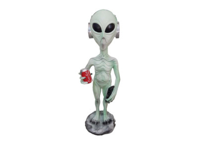 Alien Deko Figur Standbeeld Sculptuur 92 cm Figuren Beelden Sculpturen Abstract P135