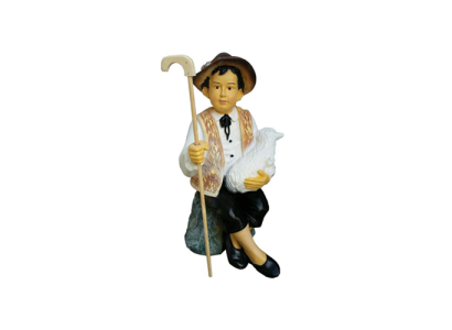 Deko Figur Standbeeld Sculptuur 80 cm Beelden Standbeelden Sculpturen Jonge Herder Nieuw P123