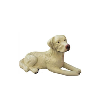 Hond figuur Honden beelden standbeelden modern Beige geschilderd nieuw 88cm standbeeld Sculptuur