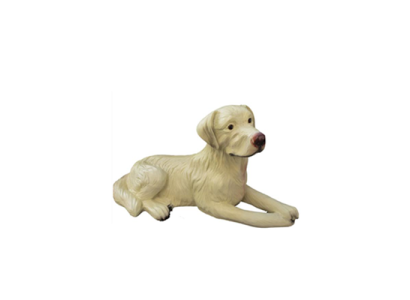 Hond figuur Honden beelden standbeelden modern Beige geschilderd nieuw 88cm standbeeld Sculptuur