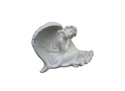 Deco figuur standbeeld sculptuur 40x70 cm figuren standbeelden beelden tuin engel R109.