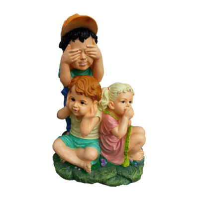 Deco figuur standbeeld sculptuur 48 cm figuren standbeelden sculpturen Verstoppen kinderen