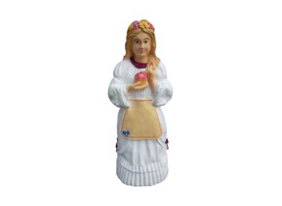 Deko Figur Standbeeld Sculptuur 84 cm Beelden Standbeelden Sculpturen Meisje Appel P18