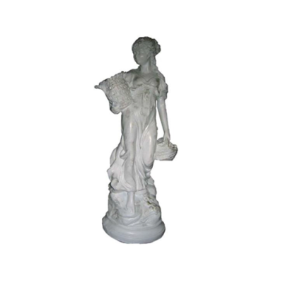 Vrouw met mand decoratief beeld standbeeld sculptuur 64 cm figuren standbeelden sculpturen R34