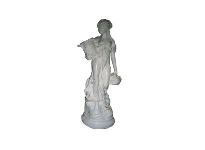 Vrouw met mand decoratief beeld standbeeld sculptuur 64 cm figuren standbeelden sculpturen R34