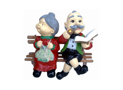 Deco figuur standbeeld sculptuur 25 cm beelden standbeelden sculpturen tuindecoratie