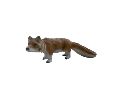 Decoratie Tuin Plastic Figuren Handbeschilderde Figuur Standbeeld Vos 35 cm Standbeelden
