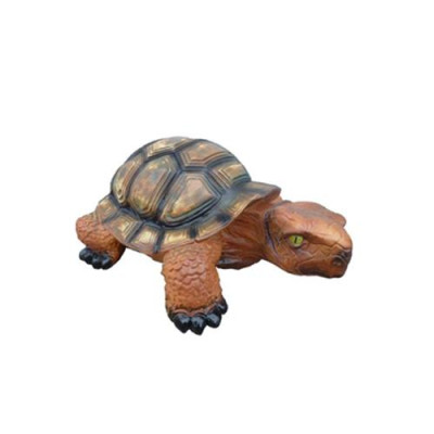 Schildpad figuur abstracte figuren standbeelden moderne standbeeld kleurrijk beschilderd.