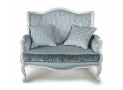 Bankstof Bank Stof Bank Chic Design Designer 2-zits meubel Klassiek meubel