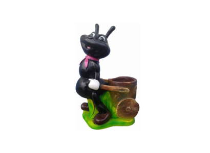 Tuinmier tuindecoratie beeldjes standbeelden figuur handbeschilderd nieuw 48 cm.