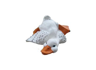 Eend Decoratief Standbeeld Tuin Figuren Beelden 30cm Levensgroot Beeld Plastic Nieuw