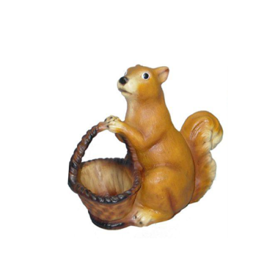 Eekhoorn met mand figuur decoratie sculptuur standbeeld figuren sculpturen nieuw