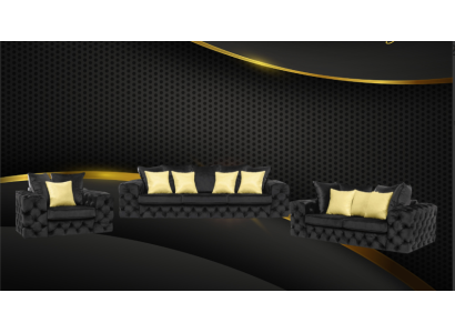 Chesterfield Design Woonkamerset Bankstel Meubels Bank 3+2+1-zits