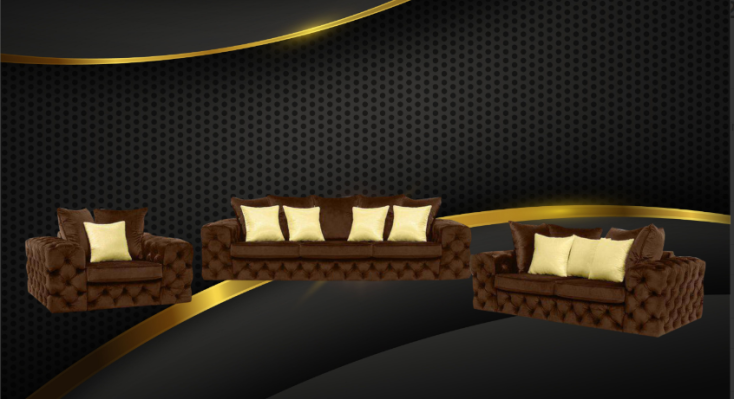 Chesterfield Design Woonkamerset Bankstel Meubels Bank 3+2+1-zits