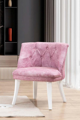 Keukentuinbank Fauteuil Roze Chesterfield-set Zitmeubels Stof