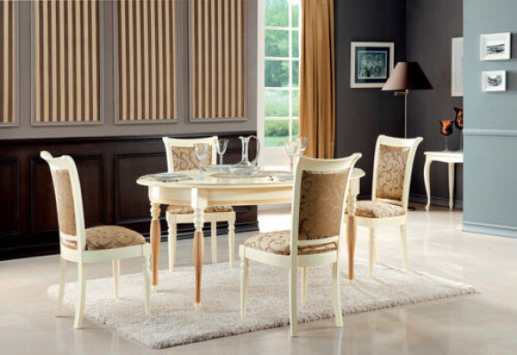 Klassieke eettafel Ovale tafels Eettafel Houten meubels Luxe Nieuw
