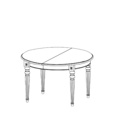 Ronde houten tafels Eetkamer meubels Tafel Klassieke ronde eettafel Nieuw