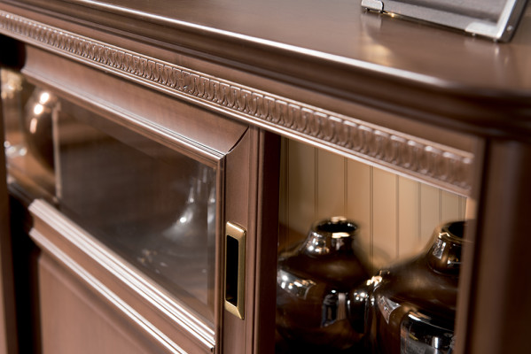 Huisbar Kast Woonkamer Kasten Barglas Vitrine Italiaanse meubels Hout