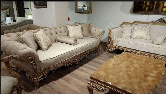 Designer bank Lichter stoffen bekleding 3-zits + salontafel Nieuw model voor woonkamer