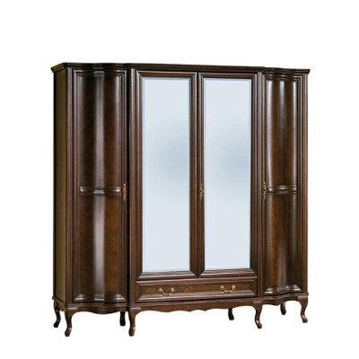 Italiaans stijl meubels bed nachtkastjes kledingkast commode spiegel compleet