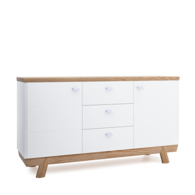 4-delige set 1x vitrine 2x commode 1x eettafel Ontwerp woonkamer eetkamer Nieuw