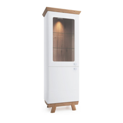 4-delige set 1x vitrine 2x commode 1x eettafel Ontwerp woonkamer eetkamer Nieuw