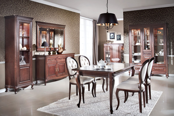 Luxe eetset voor de woonkamer in de unieke Italiaanse stijl.